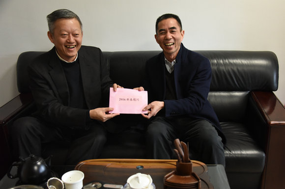 中科院广州分院领导、校领导春节前夕看望慰问我院陈小明、计亮年、苏锵三位院士 