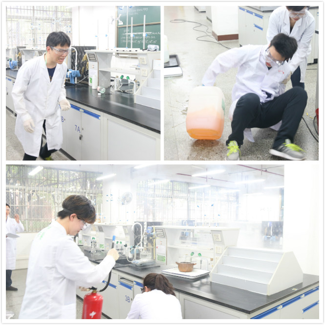 william威廉英国化学实验室安全突发事件应急处置演练在我院举行